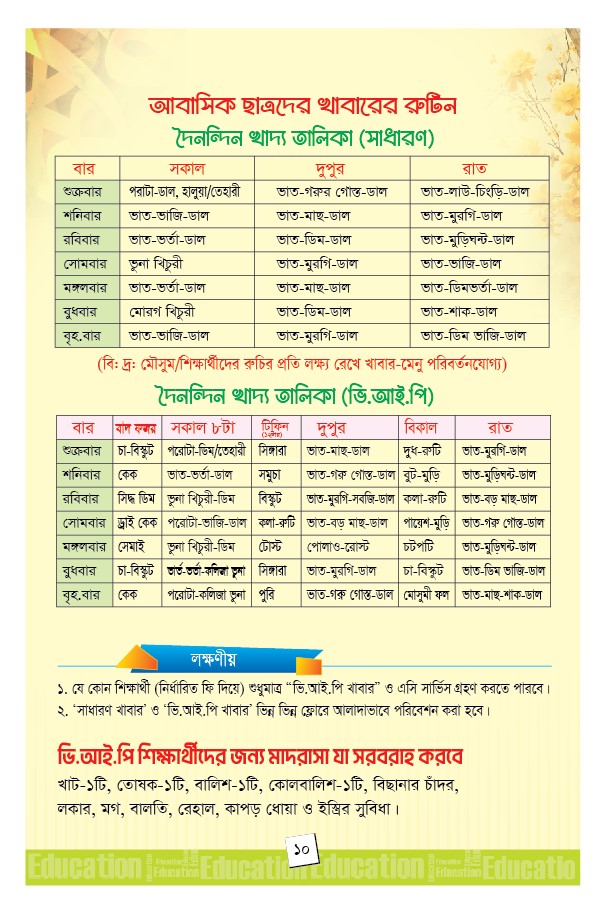 মাদরাসা 12 পৃষ্ঠা প্রিমিয়াম প্রসপেক্টাস