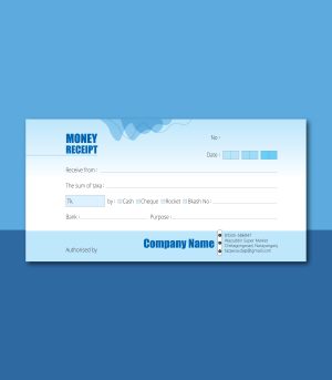 Money Receipt Design